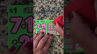 Texas Lottery 7 11 21 Scratcher Ticket [upl. by Anaibib]