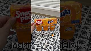 Trying some jello  Fanta flavor 🍊 [upl. by Neraa]