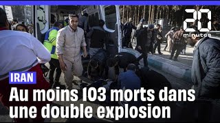 Iran  Au moins 103 morts après une double explosion près de la tombe dun général iranien shorts [upl. by Botti]