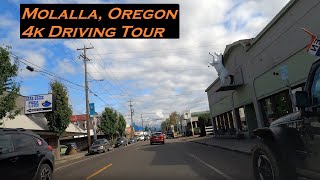 Molalla Oregon  4k Driving Tour  First Clear Day after Stage 3 Evacuation [upl. by Joyann]