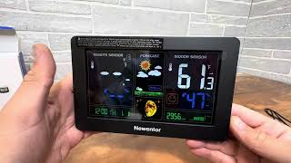 Newentor Weather Station Wireless [upl. by Serrell329]