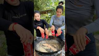 Cooking fish salad with Coca Cola recipe cookrecipe cooking delicious [upl. by Gibert]