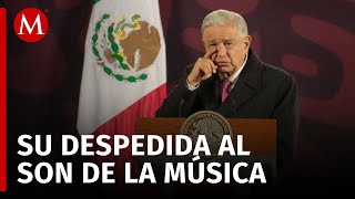 AMLO llora en su última Mañanera y lo despiden con la canción La Paloma [upl. by Cassella]