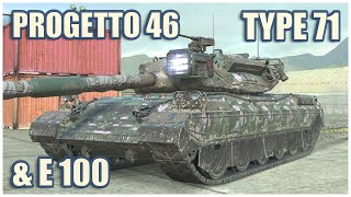 Progetto 46 Type 71 amp E 100 • WoT Blitz Gameplay [upl. by Oona138]