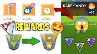 All GBL rewards from Rank 1 to 10 in Pokemon Go [upl. by Uchish]