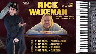 RICK WAKEMAN FINAL SOLO TOUR NO BRASIL [upl. by Aydne]