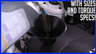 How to Change Oil and Filter Hyundai Tucson 20222025 25L  With Sizes and Torque Specs [upl. by Yelsnia]