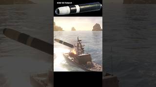 American ballistic missile UGM133 Trident II🔥 Missile Launching  Modern Warships shorts [upl. by Gena]