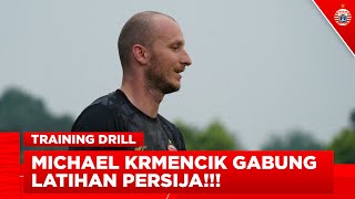 Latihan Perdana Michael Krmencik Bersama Persija Jakarta  Training Drill [upl. by Ashia56]