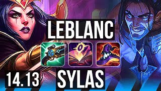 LEBLANC vs SYLAS MID  65 winrate Godlike  EUW Master  1413 [upl. by Lashonde]