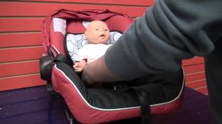 Britax BSafe Car Seat Learn to correctly place and buckle child into car seat [upl. by Eidassac93]