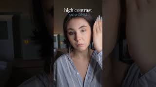 High contrast makeup tutorial makeup makeuptutorial makeupartist fyp foryourpage shorts [upl. by Llennhoj]