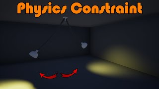 Physics Constraint  Hanging And Swinging Lights And Door  Unreal Engine Tutorial [upl. by Culliton]