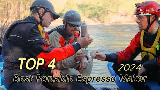 TOP 4 Best Portable Espresso Maker 2024 [upl. by Inaflahk909]