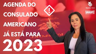 SOBRE A RENOVAÇÃO DO VISTO AMERICANO A AGENDA PARA MARCAR JÁ ESTÁ PARA 2023 [upl. by Rochester]