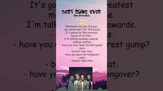 One Direction  Best Song Ever Lyrics shorts [upl. by Magas]