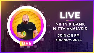 LIVE MARKET ANALYSIS  NIFTY amp BANK NIFTY LEVELS FOR 4TH NOV 2024  SARAL TRADING [upl. by Elem]