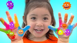 Maddie Wash Your Hands Kids Story Before Eating and After Playing with Toys  Washing Hands Story [upl. by Oniratac]