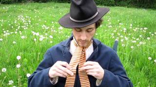 The Reenactor Studio  How to Tie a Cravat [upl. by Natty]