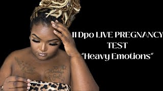 11 Dpo LIVE PREGNANCY TEST  EMOTIONAL Here we go … [upl. by Neeruam]