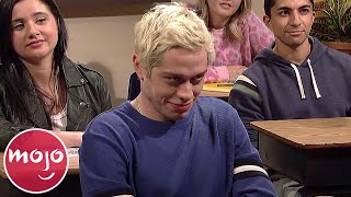 Top 10 Times Pete Davidson Broke on SNL [upl. by Audrey92]