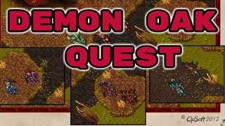 TIBIA  DEMON OAK QUEST  200  EK [upl. by Necaj110]