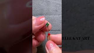 1 minute how to make beaded ring making ring with rondelle 35mm amp seed beads 110 [upl. by Bilac]