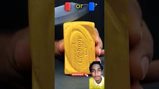 Blue or red guess the colour 🤨 gold funny oddlysatisfying usa lettergame puzzlepiece shorts [upl. by Jeggar]