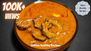 பாவக்காய் புளிக்குழம்புPavakkai Puli Kulambu in TamilPagarkai Kuzhambu RecipeBitter Gourd Curry [upl. by Breskin]