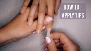 How To Apply Nail Tips  ORLY GelFX Builder In A Bottle™ [upl. by Elleral51]