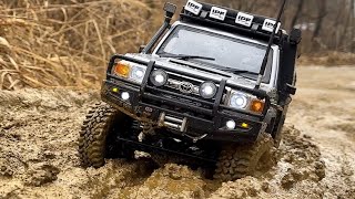 110 Scale RC4WD Trail Finder2 TOYOTA Land Cruiser Series 79 Canopy LC70 OffRoad Trail 4X4 RC Car [upl. by Sicard]