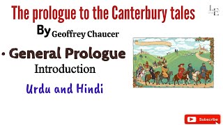 The prologue To The Canterbury Tales By Geoffrey Chaucer  introduction In Urdu amp Hindi [upl. by Yeclehc]