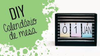 DIY  Calendário de mesa [upl. by Odlaumor]