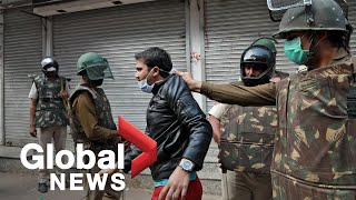 Coronavirus outbreak Indian police break up citizenship protests as lockdown enforced [upl. by Jennie]