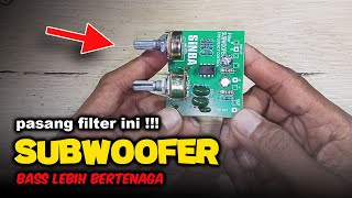 Cara Pasang Filter Subwoofer 2 Potensio di Power Amplifier [upl. by Areic206]