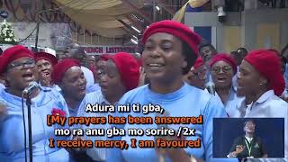 ADURA MI TI GBA BY FUNKE BADA WITH MASS CHOIR RCCG HOLY GHOST CONGRESS 2023 [upl. by Irrak]