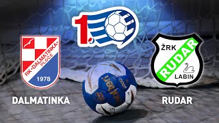 Dalmatinka vs Rudar  11 kolo  1 HRL Žene [upl. by Attenat512]