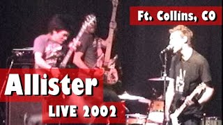 Allister Live 20020521  The Aggie Theater Fort Collins CO [upl. by Nylegna]