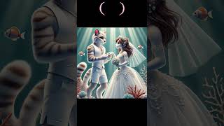 An Ocean of Love Underwater Wedding Fantasy  Animals PVC edit animalspecies [upl. by Appleton]