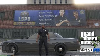 GTA 5  LSPDFR  EPiSODE 1  LETS BE COPS  PILOT GTA 5 PC POLICE MODS [upl. by Coltun]