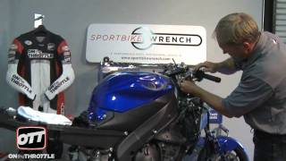 Performance Upgrades YZFR6 Installing Forks [upl. by Yreneh623]