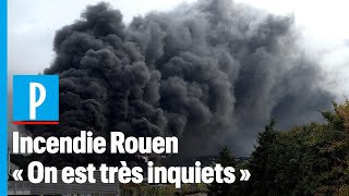 Incendie à Rouen  « Cest forcément toxique on est très inquiets » [upl. by Dacie]