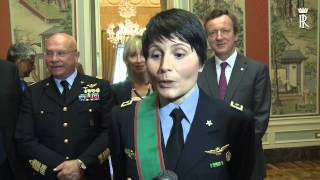 Mattarella nomina Samantha Cristoforetti Cavaliere di Gran Croce [upl. by Cirde881]