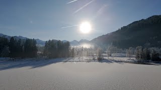 Kitzbühel von Oben  Der Schwarzsee im Winter [upl. by Ahsirtal432]