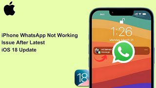 How To Fix Whatsapp Notification Not Working Issue After iOS 18 Update  SOLVED [upl. by Adiuqram450]