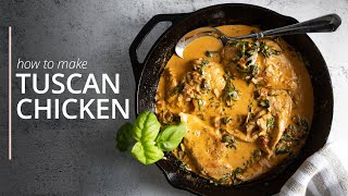 How To Make Creamy Tuscan Chicken  One Pan Dinners [upl. by Onileva977]