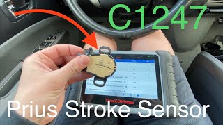 How To Replace amp Recalibrate Stroke Sensor Toyota Prius 20042009 C1247 [upl. by Kerri]