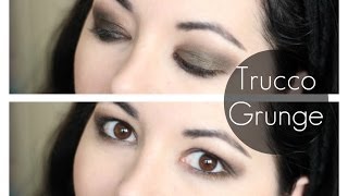 TRUCCO GRUNGE ❤ palpebra cadente e non ❤ [upl. by Nalid]