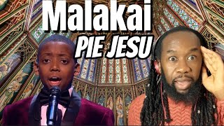 MALAKAI Pie Jesu REACTION  This 14 year old has the most unreal ethereal voice First time hearing [upl. by Ojytteb]