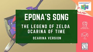 Epona’s Song  The Legend of Zelda Ocarina of Time ocarina version Easy Piano [upl. by Butcher957]